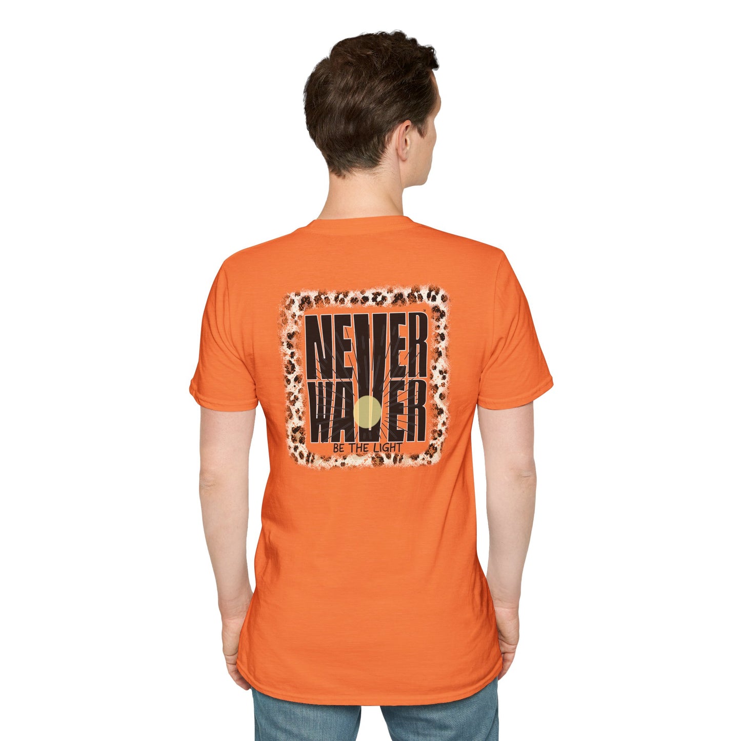 NEVER WAVER Be The Light Unisex Soft style T-Shirt
