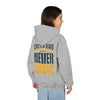 Green Bay Fans Never Waver Youth Heavy Blend Hooded Sweatshirt