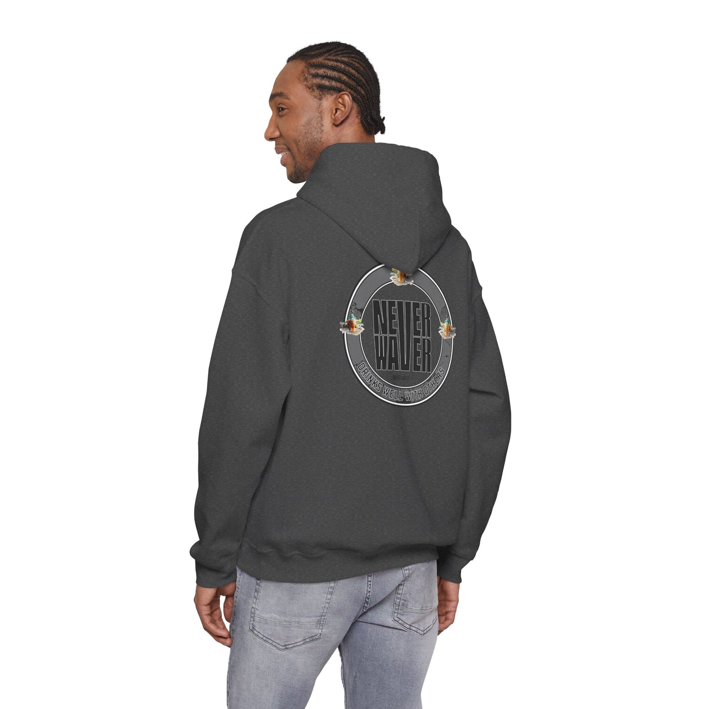 Never Waver Drinks Well With Others Unisex Heavy Blend™ Hoodie