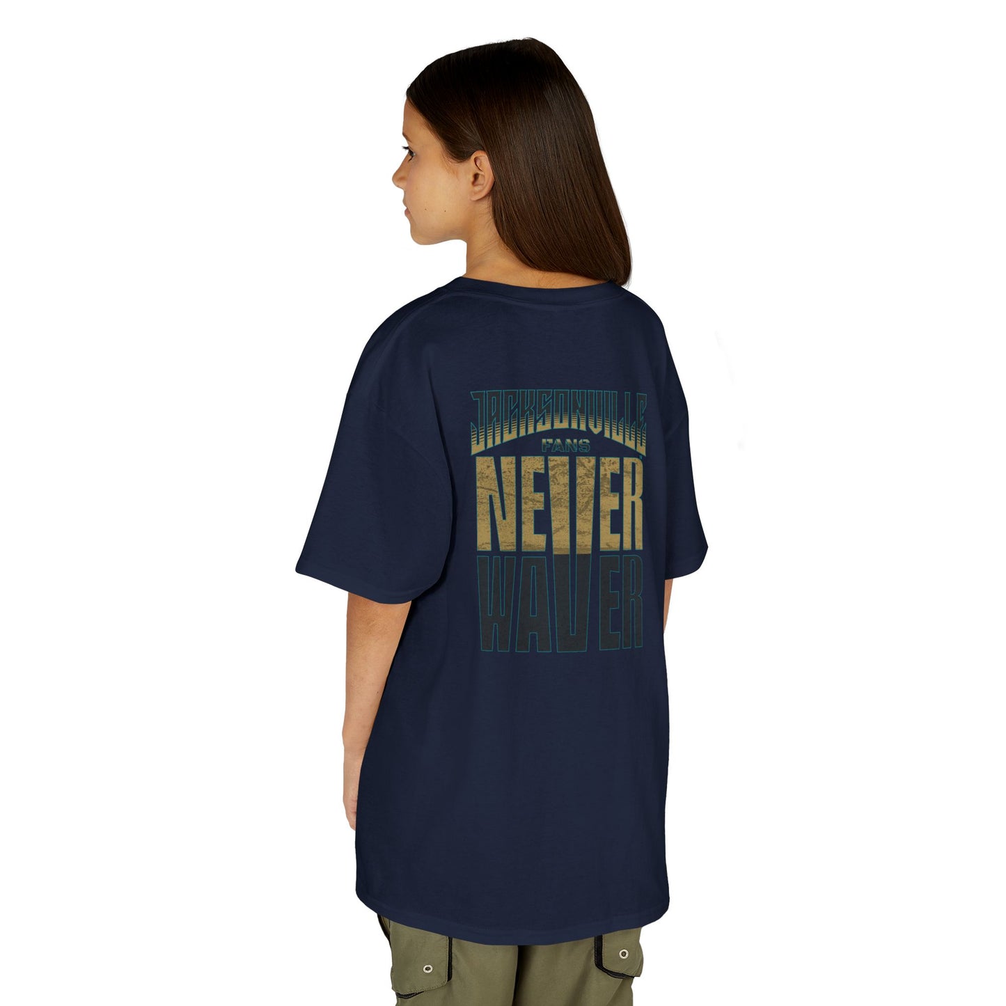 Jacksonville Fans Never Waver Kids Heavy Cotton™ Tee