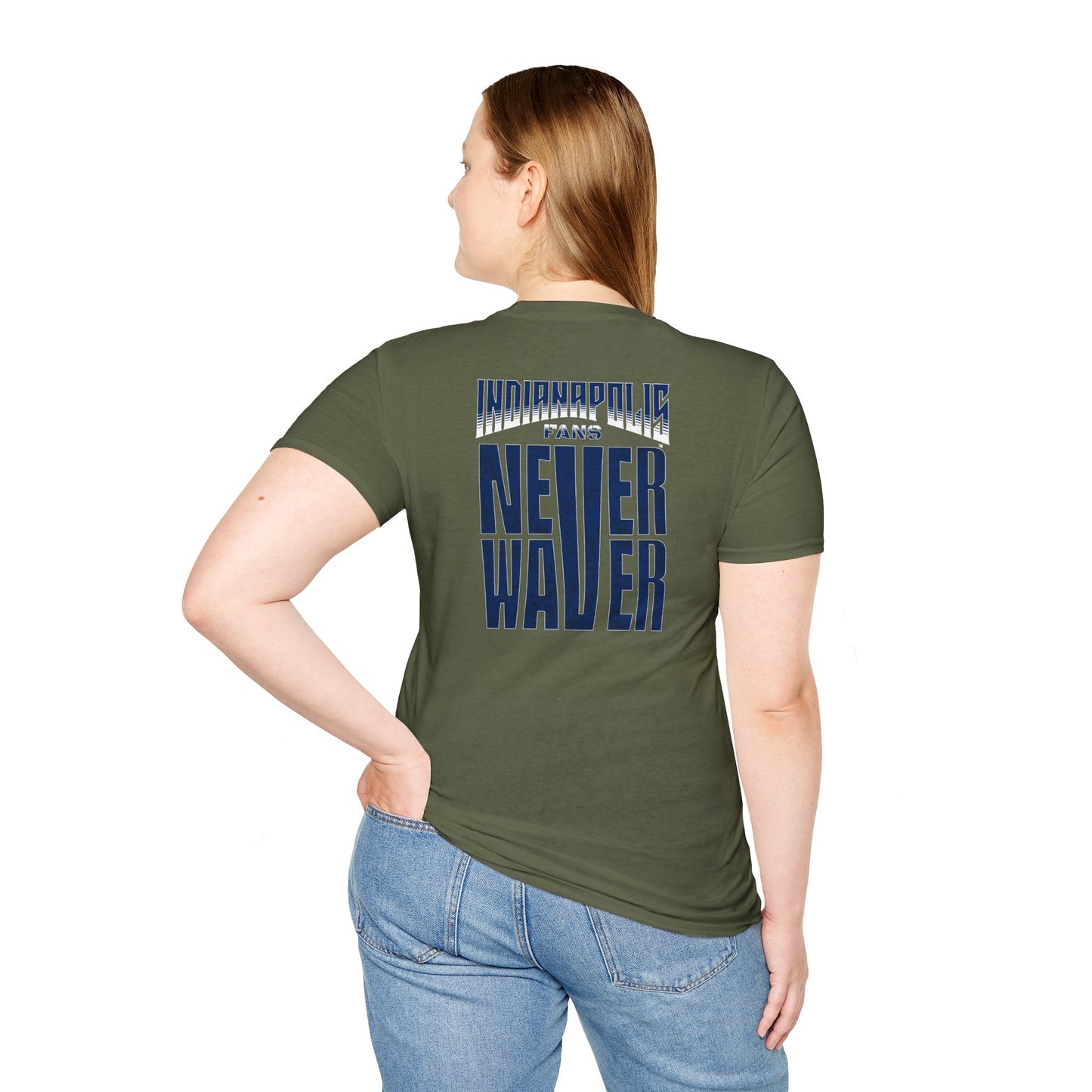 Indianapolis Fans Never Waver Unisex Softstyle T-Shirt