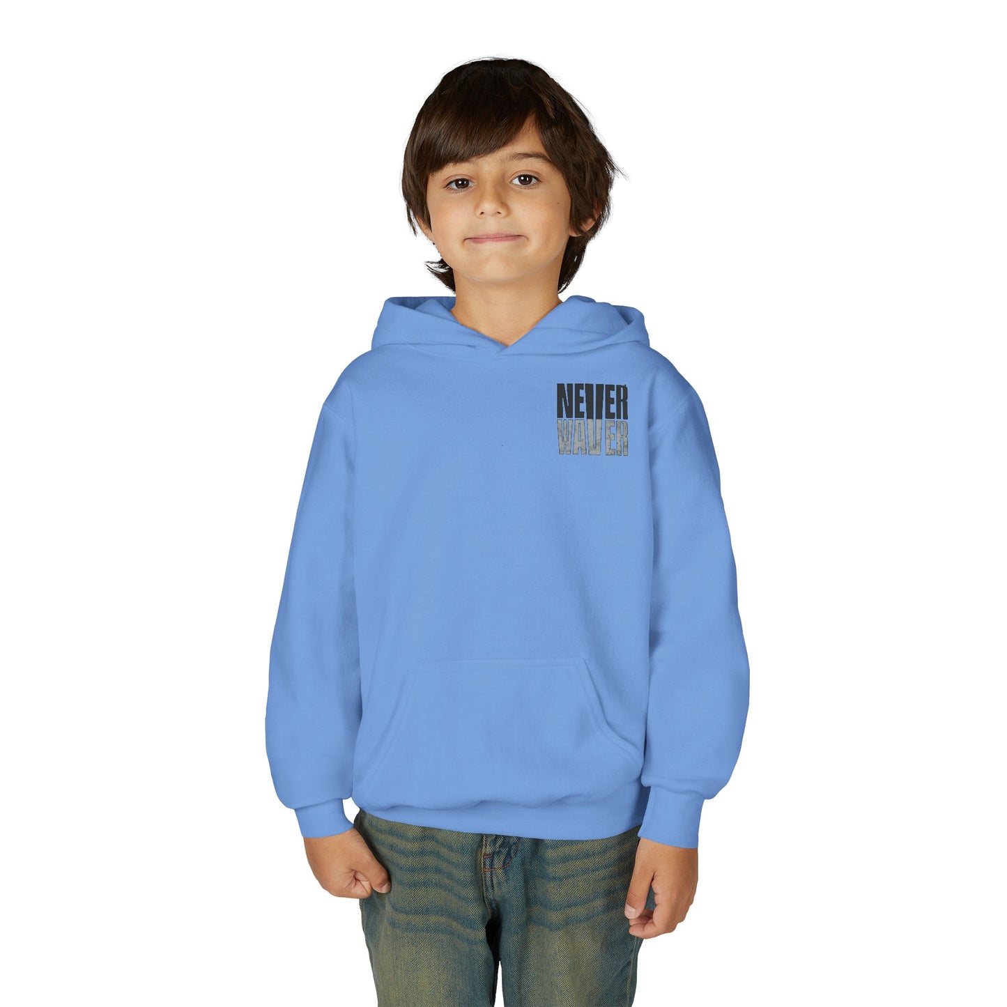 Las Vegas Fans Never Waver Youth Heavy Blend Hooded Sweatshirt