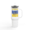 Los Angeles Fans Never Waver W-Leopard Football Insulated Travel Mug, 40oz