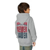 Houston Fans Never Waver Youth Heavy Blend Hooded Sweatshirt