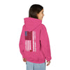 "Never Waver Golf American Flag" Hoodie for Young Golfers