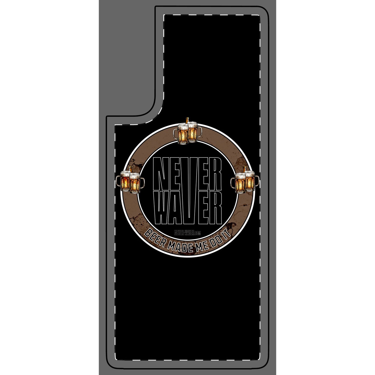 Never Waver Beer Made Me Do It Phone Skin - Beer Lover's Accessory