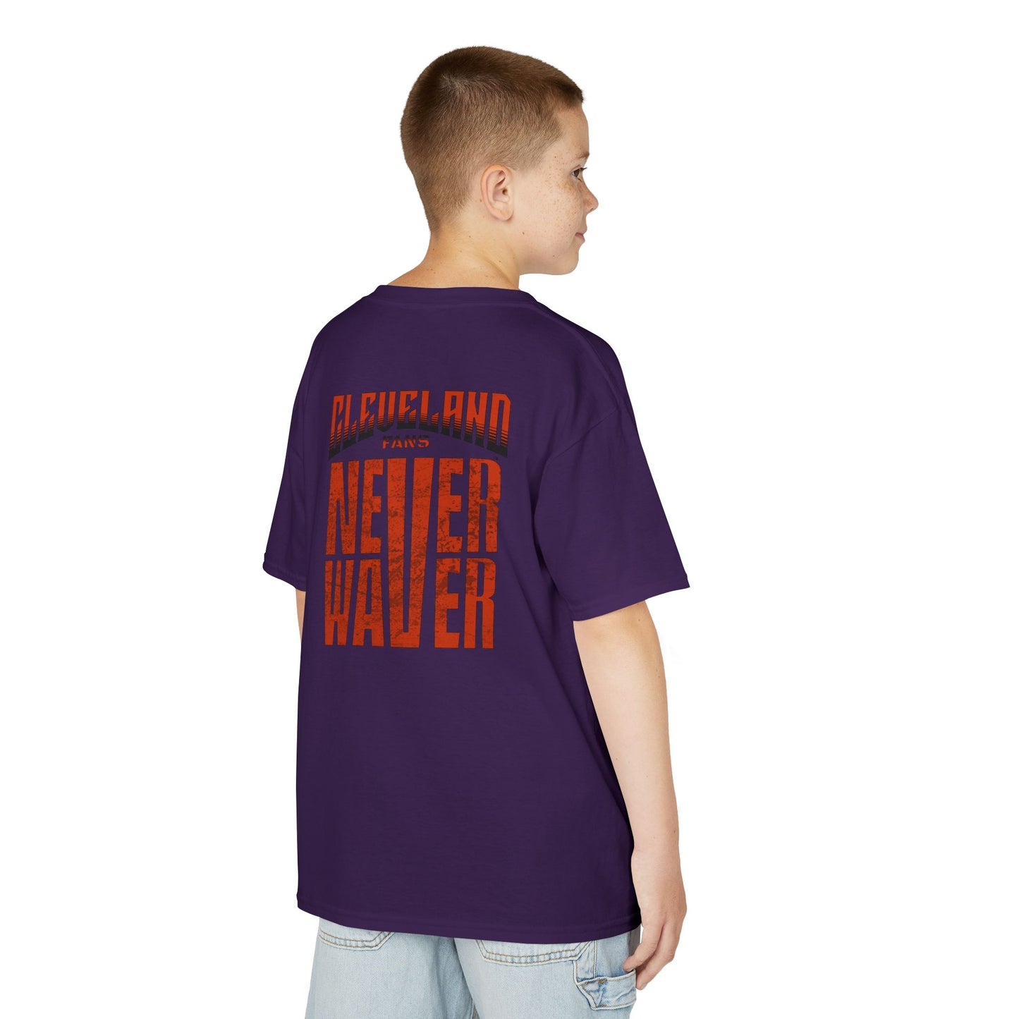 Cleveland Fans Never Waver Kids Heavy Cotton™ Tee