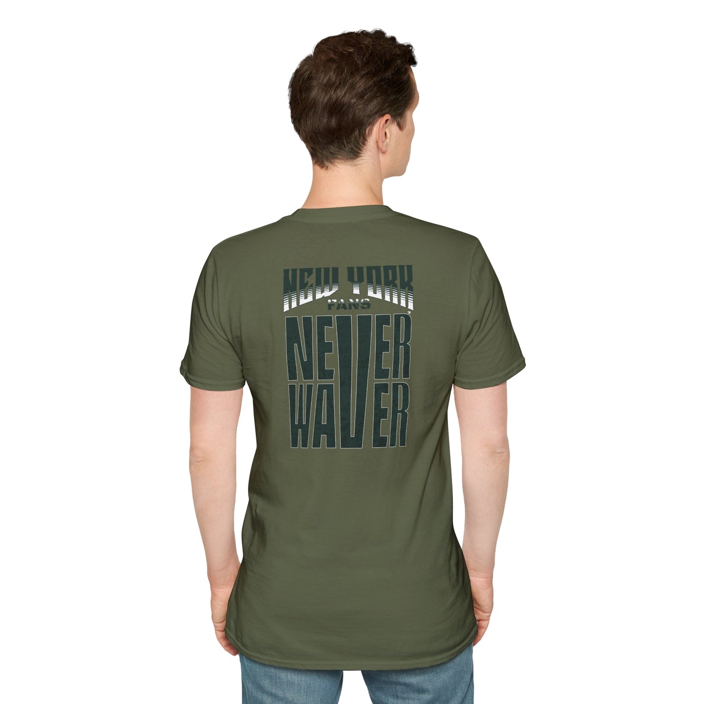 New York Fans Never Waver Unisex Softstyle T-Shirt