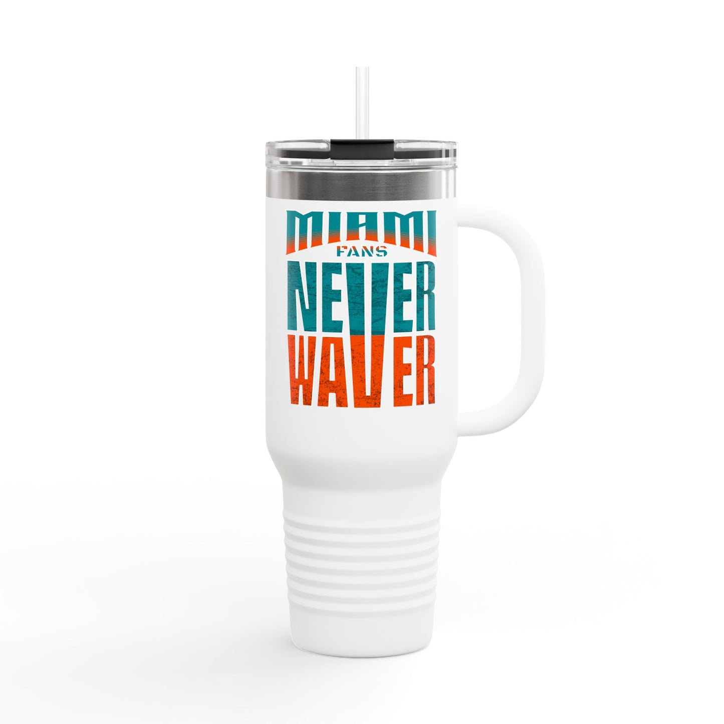 Miami Fans Never Waver Insulated Travel Mug, 40oz