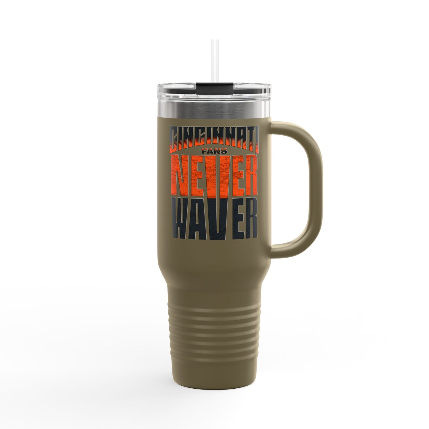Cincinnati Fans Never Waver Insulated Travel Mug, 40oz