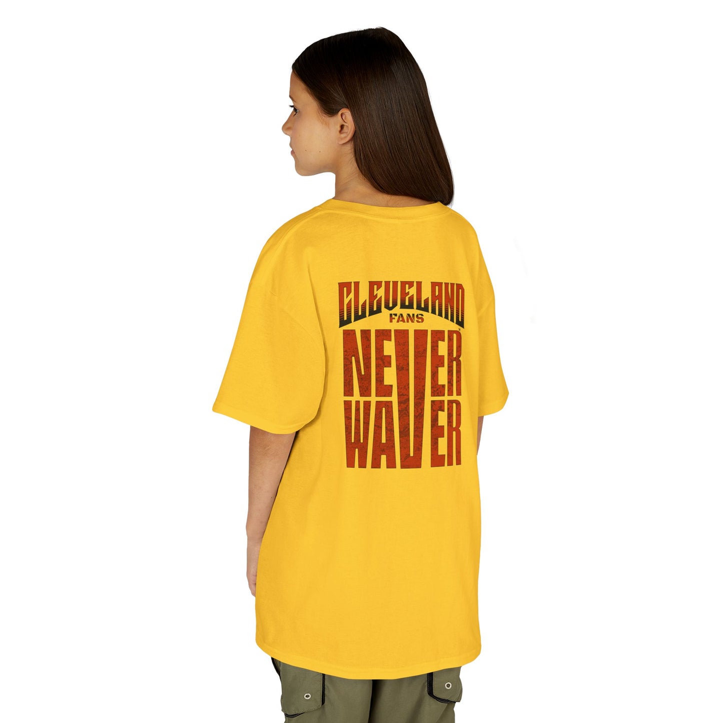 Cleveland Fans Never Waver Kids Heavy Cotton™ Tee
