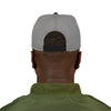 Never Waver Embroidered Square Script Snapback Hat — Bold Monochrome Streetwear
