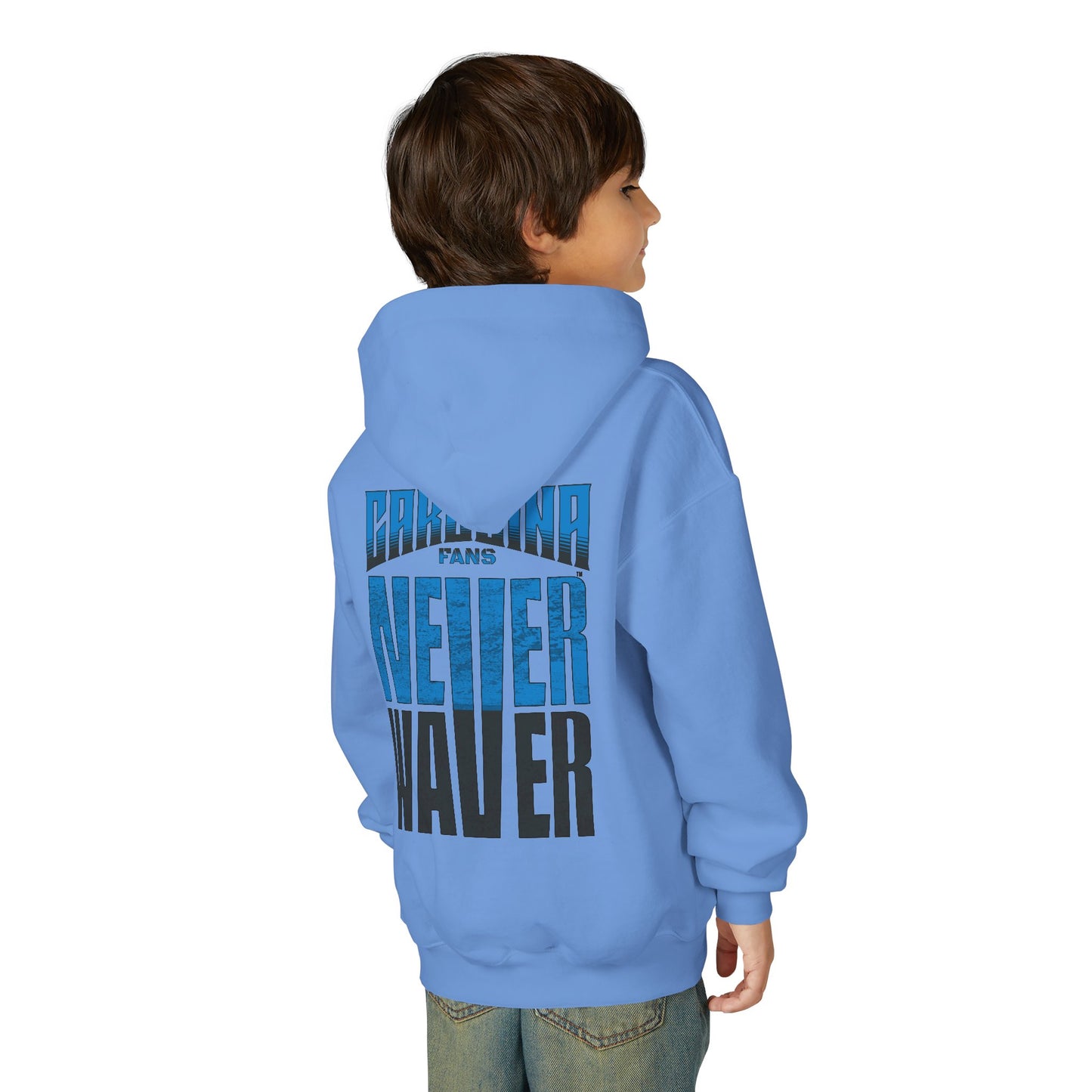 Carolina Fans Never Waver Youth Heavy Blend Hooded Sweatshirt