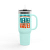 Miami Fans Never Waver W-Leopard Football Insulated Travel Mug, 40oz