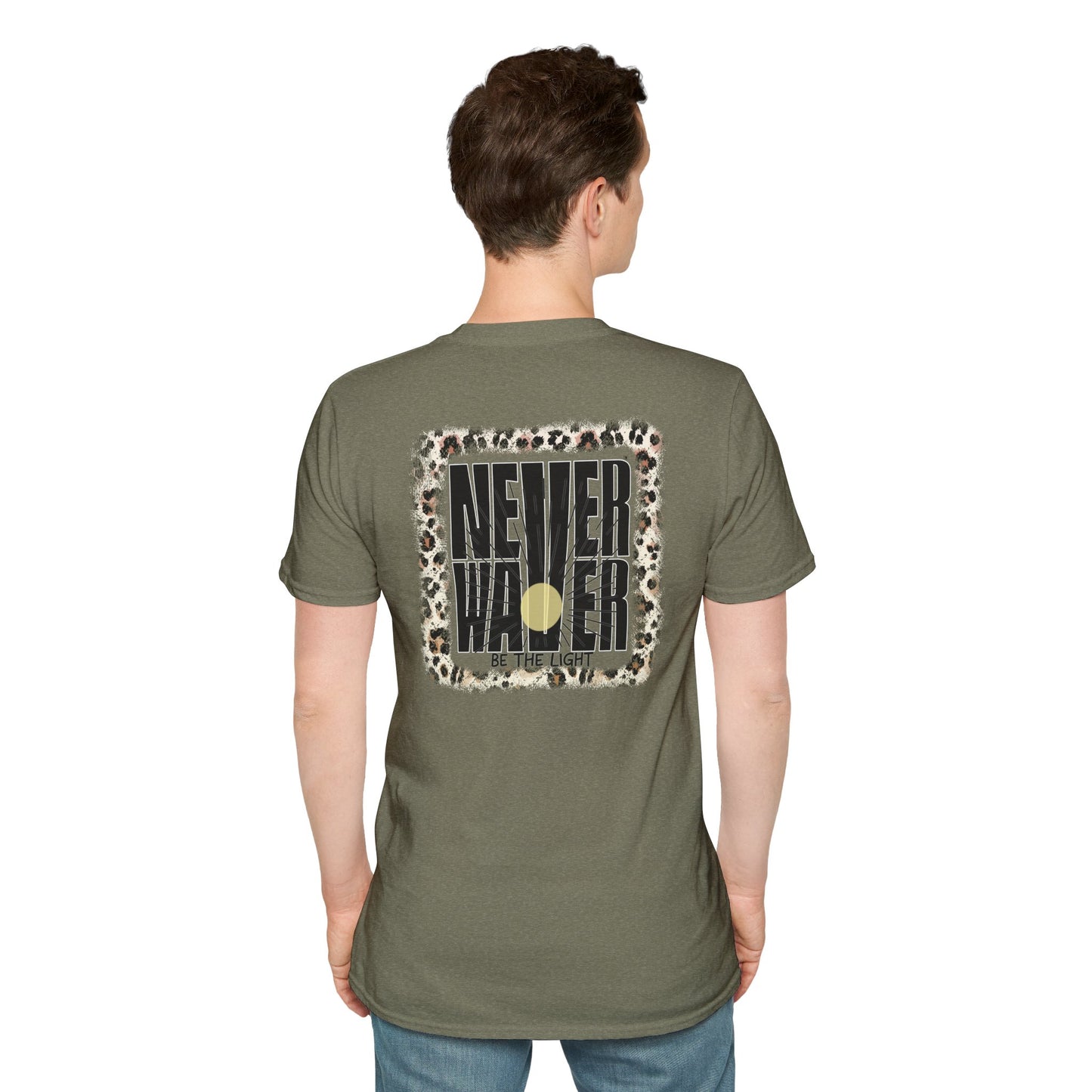 NEVER WAVER Be The Light Unisex Soft style T-Shirt