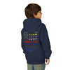 Never Waver Always Back Our First Responders Vintage-Inspired Youth Hoodie with American Flag Design