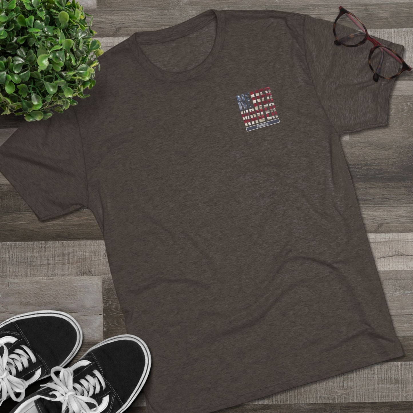 Respect Is Earned Never Waver It's Not Given Unisex Tri-Blend Crew Tee