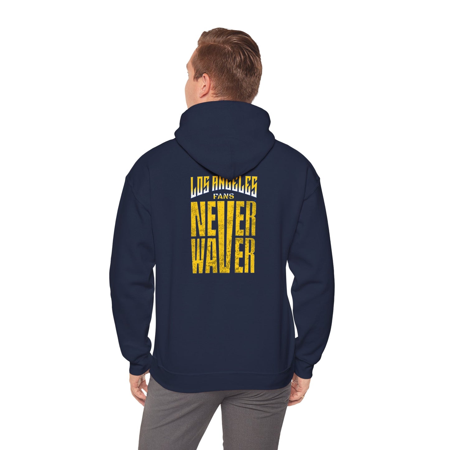 "Los Angeles Fans Never Waver" Unisex Heavy Blend™ Hooded Sweatshirt