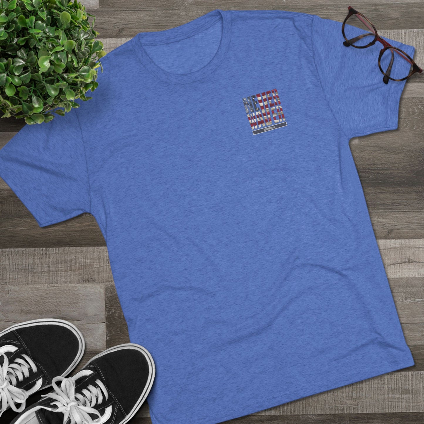 Respect Is Earned Never Waver It's Not Given Unisex Tri-Blend Crew Tee