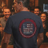 'Never Waver Remember who the F@{k you are' Circular Barbed-Wire Logo Graphic T-Shirt