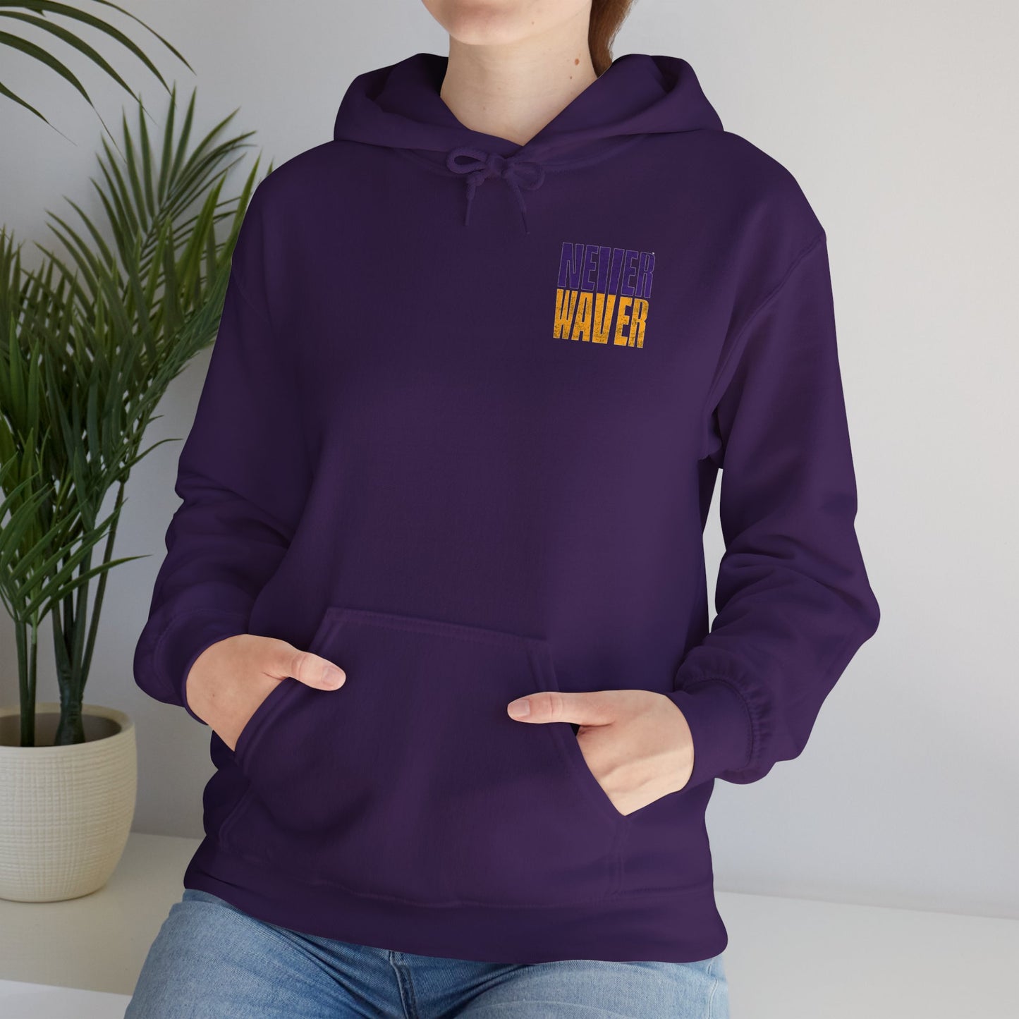 "Minnesota Fans Never Waver" Design for Comfort and Motivation Unisex Heavy Blend™ Hoodie
