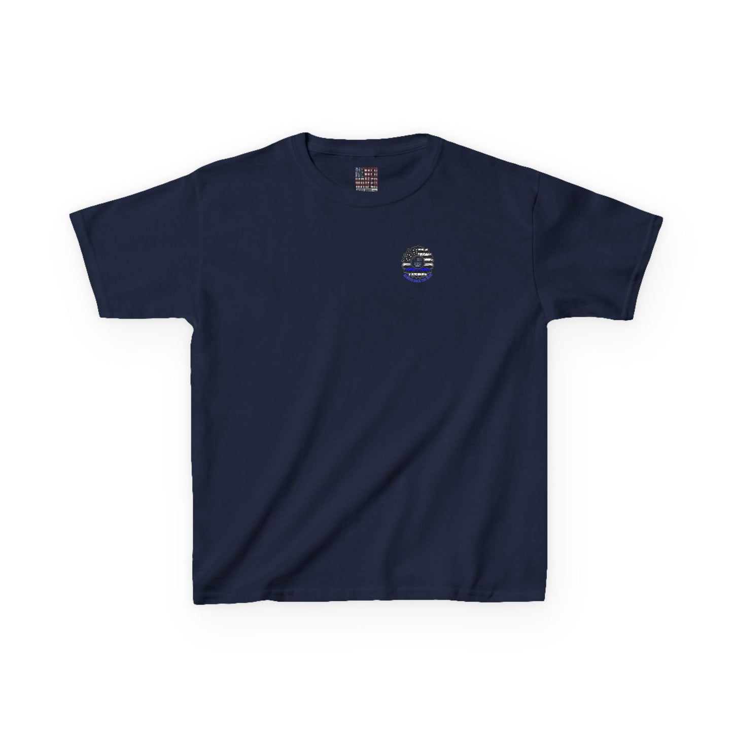 Never Waver Always Back The Blue   Kids Heavy Cotton™ Tee