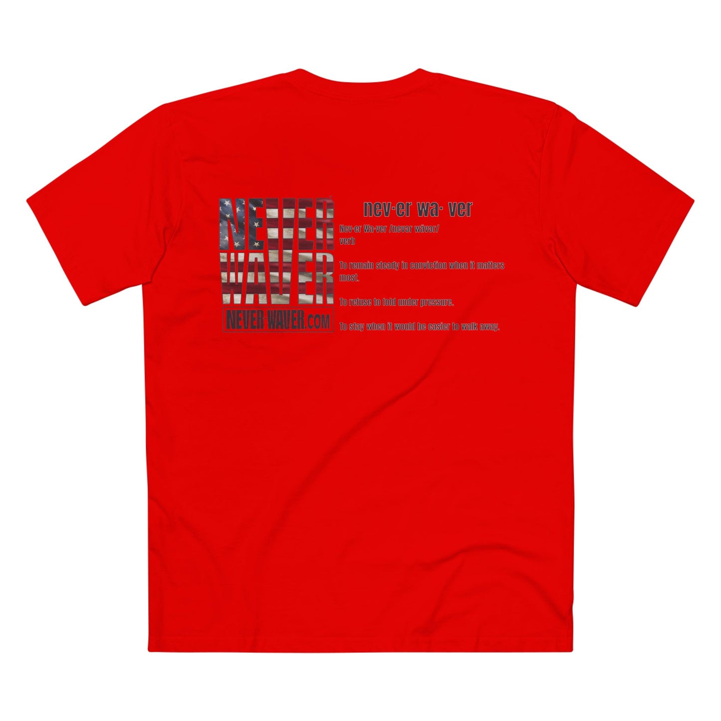Never Waver Definition Men's Staple Tee