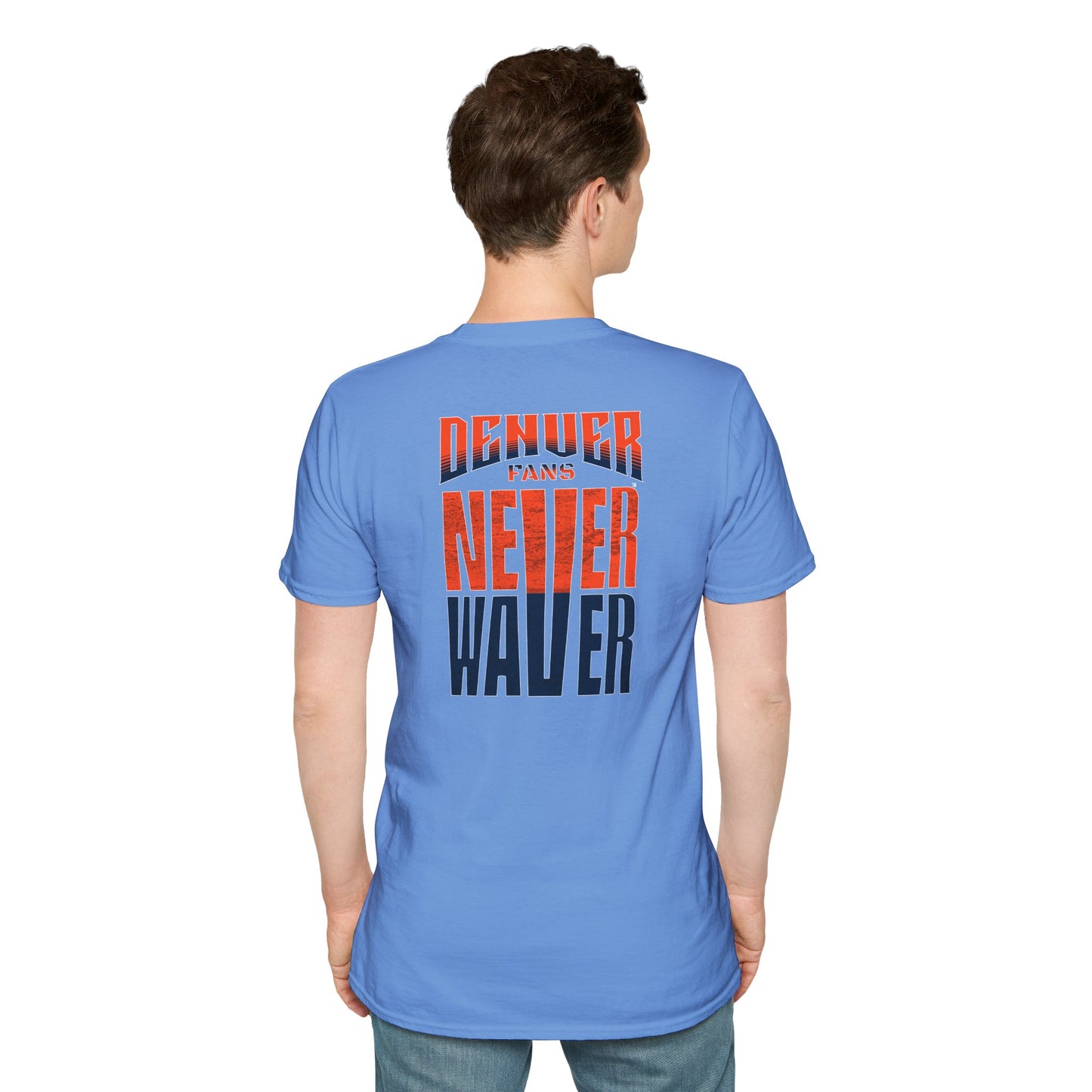 Denver Fans Never Waver Unisex Softstyle T-Shirt