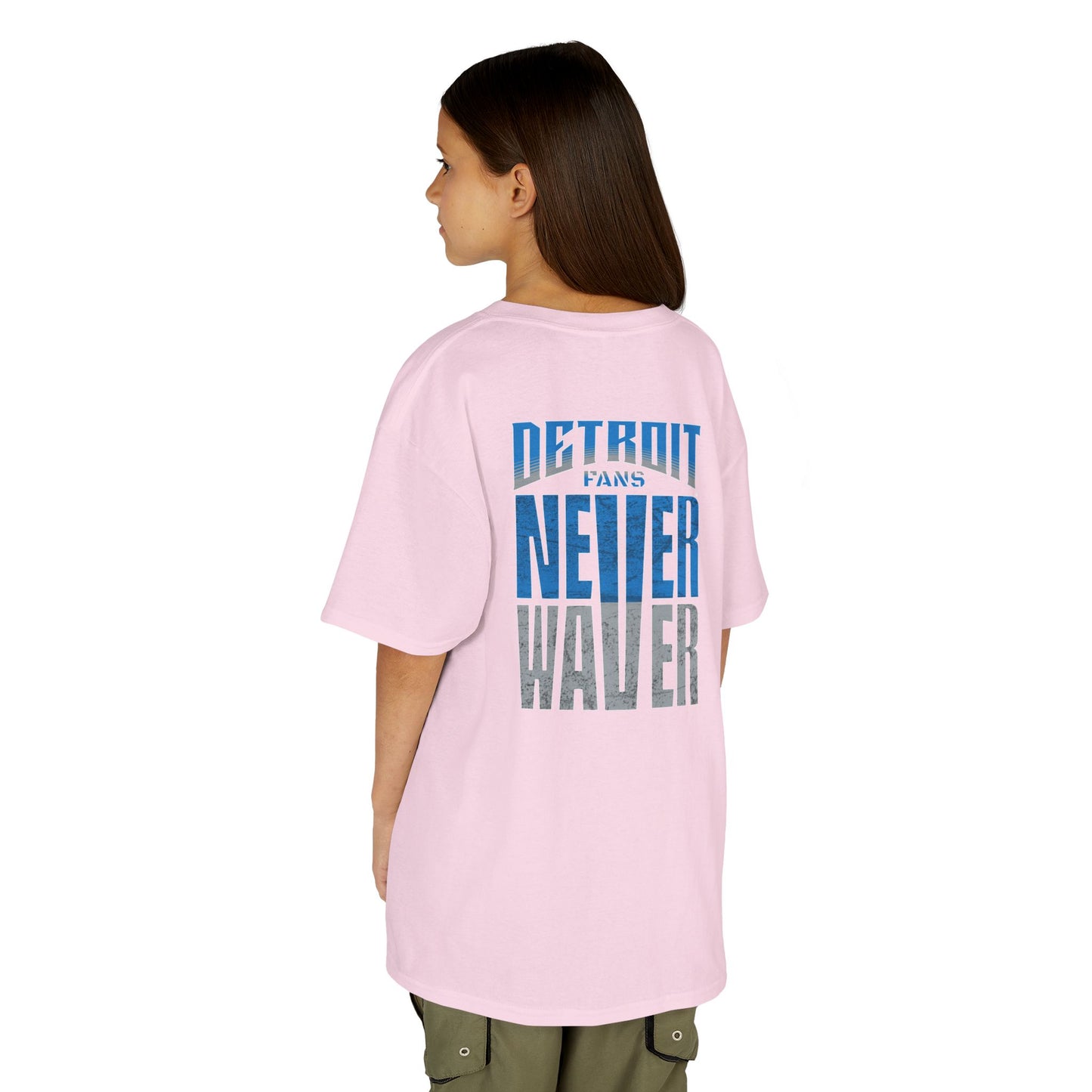 Detroit Fans Never Waver Kids Heavy Cotton™ Tee