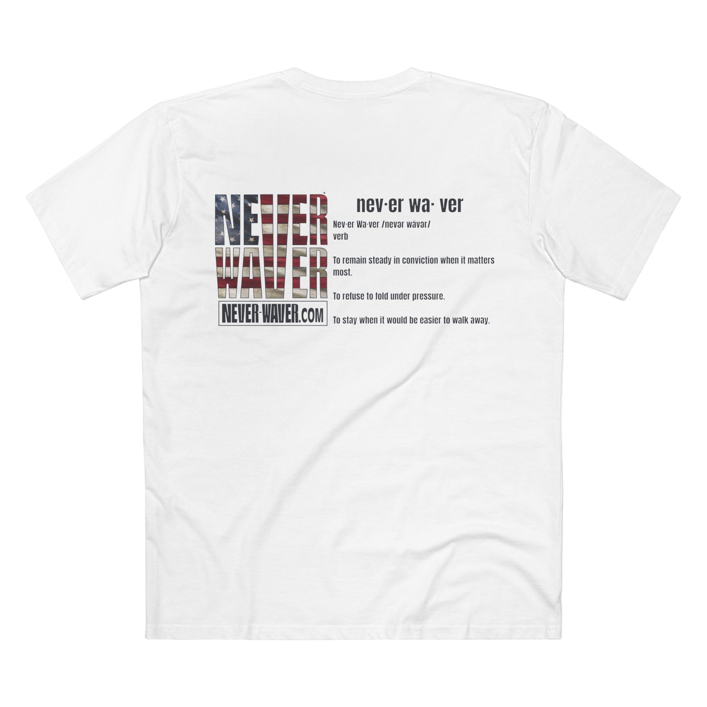 Never Waver Definition Men's Staple Tee