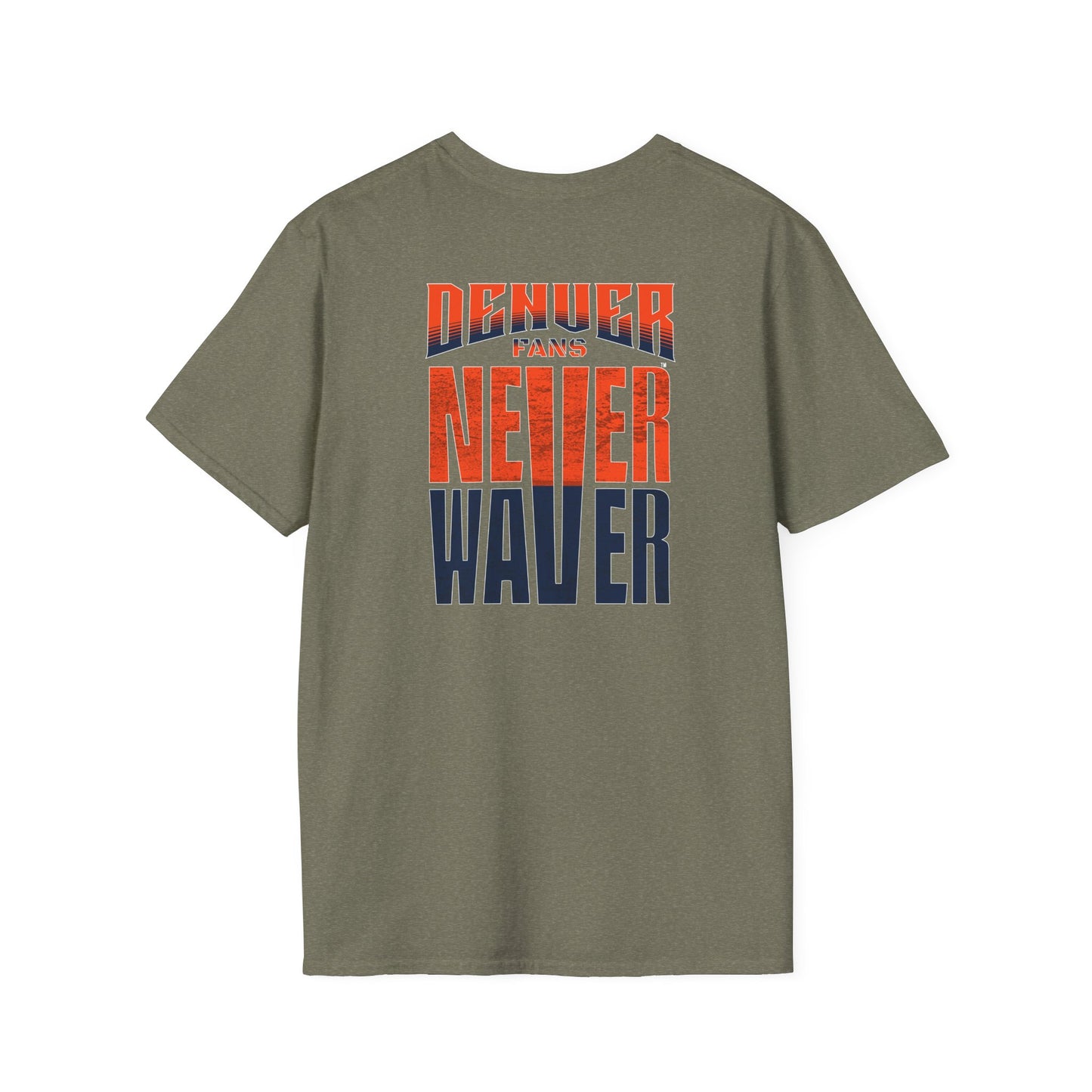 Denver Fans Never Waver Unisex Softstyle T-Shirt