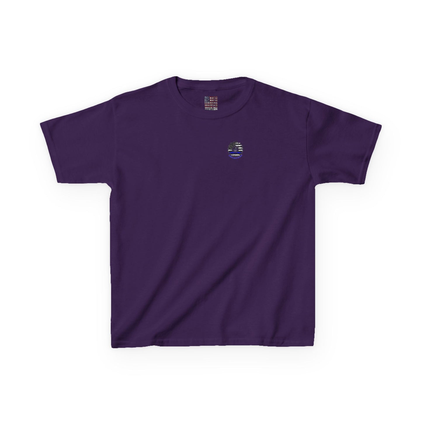 Never Waver Always Back The Blue   Kids Heavy Cotton™ Tee