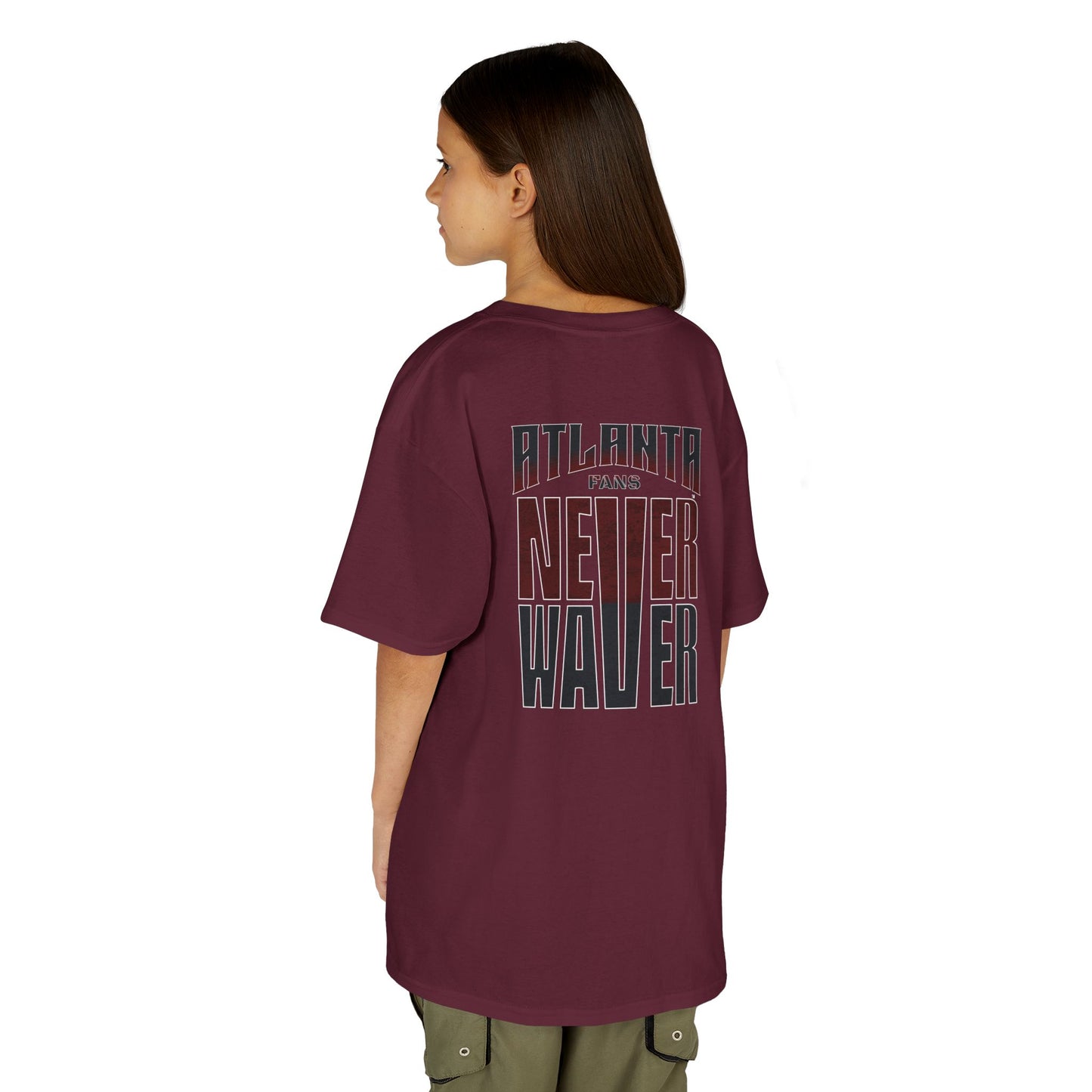 Atlanta Fans Never Waver Kids Heavy Cotton™ Tee