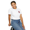 Never Waver Just A Mom Trying Not to Raise A&&holes' Design Unisex Garment-Dyed T-Shirt - '