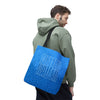 Never Waver Mamma Blue Leopard Tote Bag (AOP)
