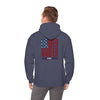 Never Waver Stylized Flag DesighnPatriotic Unisex Heavy Blend Hoodie