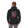 'New York Fans Never Waver W Leopard Football' American Pride Design Unisex Heavy Blend™ Hooded Sweatshirt