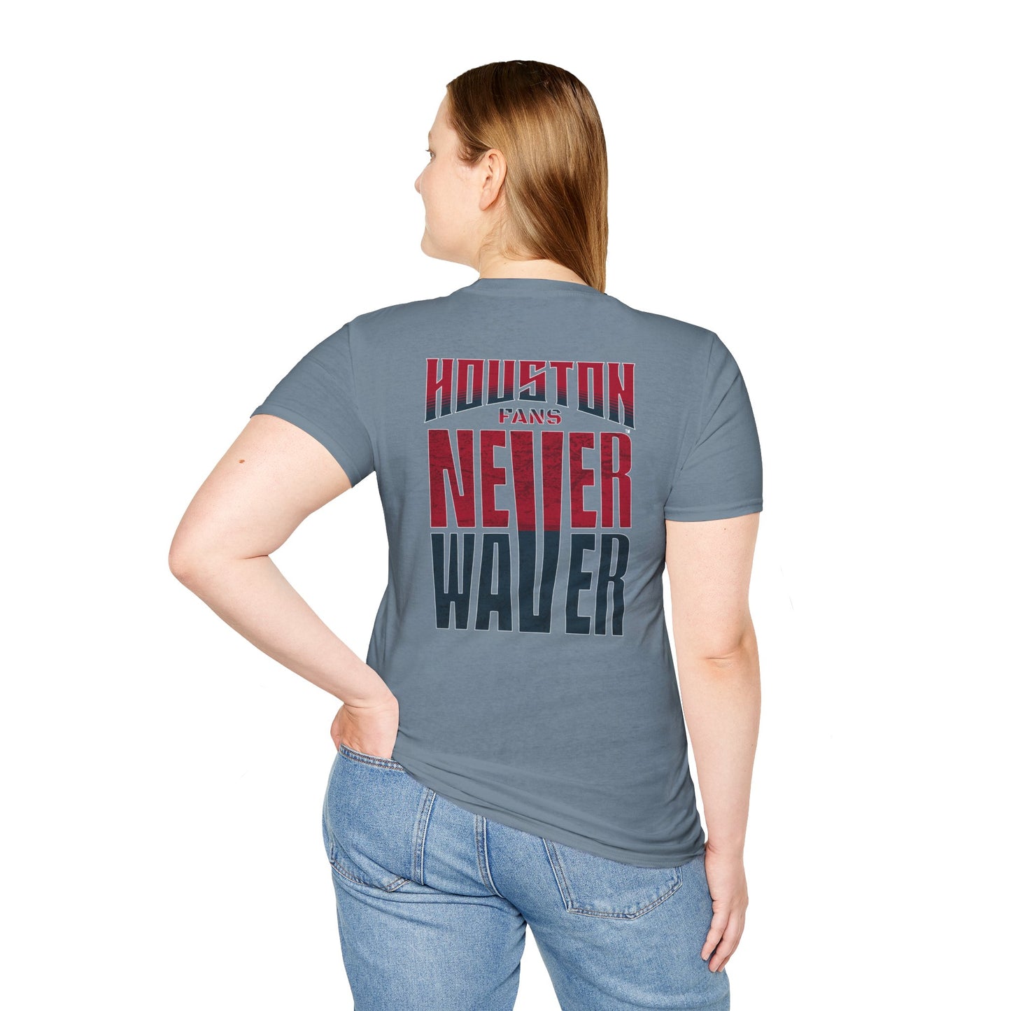 Houston Fans Never Waver Unisex Softstyle T-Shirt