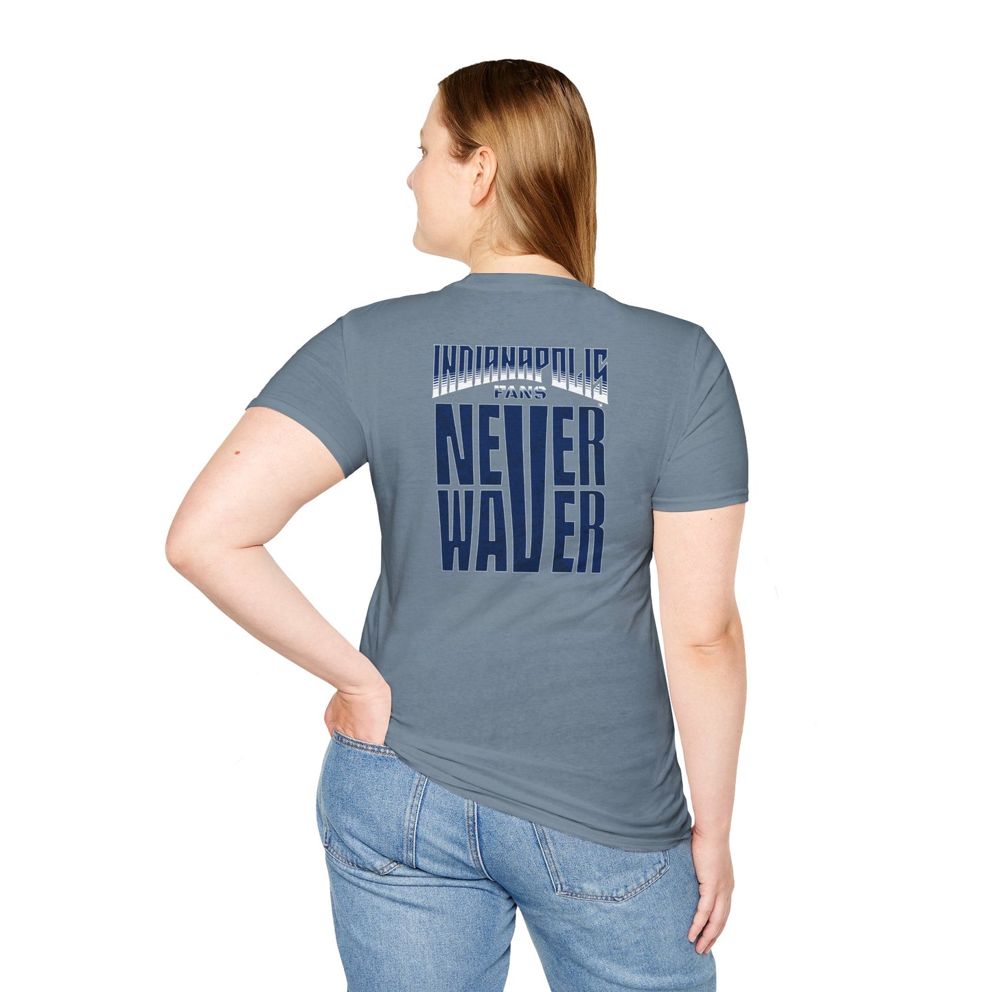 Indianapolis Fans Never Waver Unisex Softstyle T-Shirt