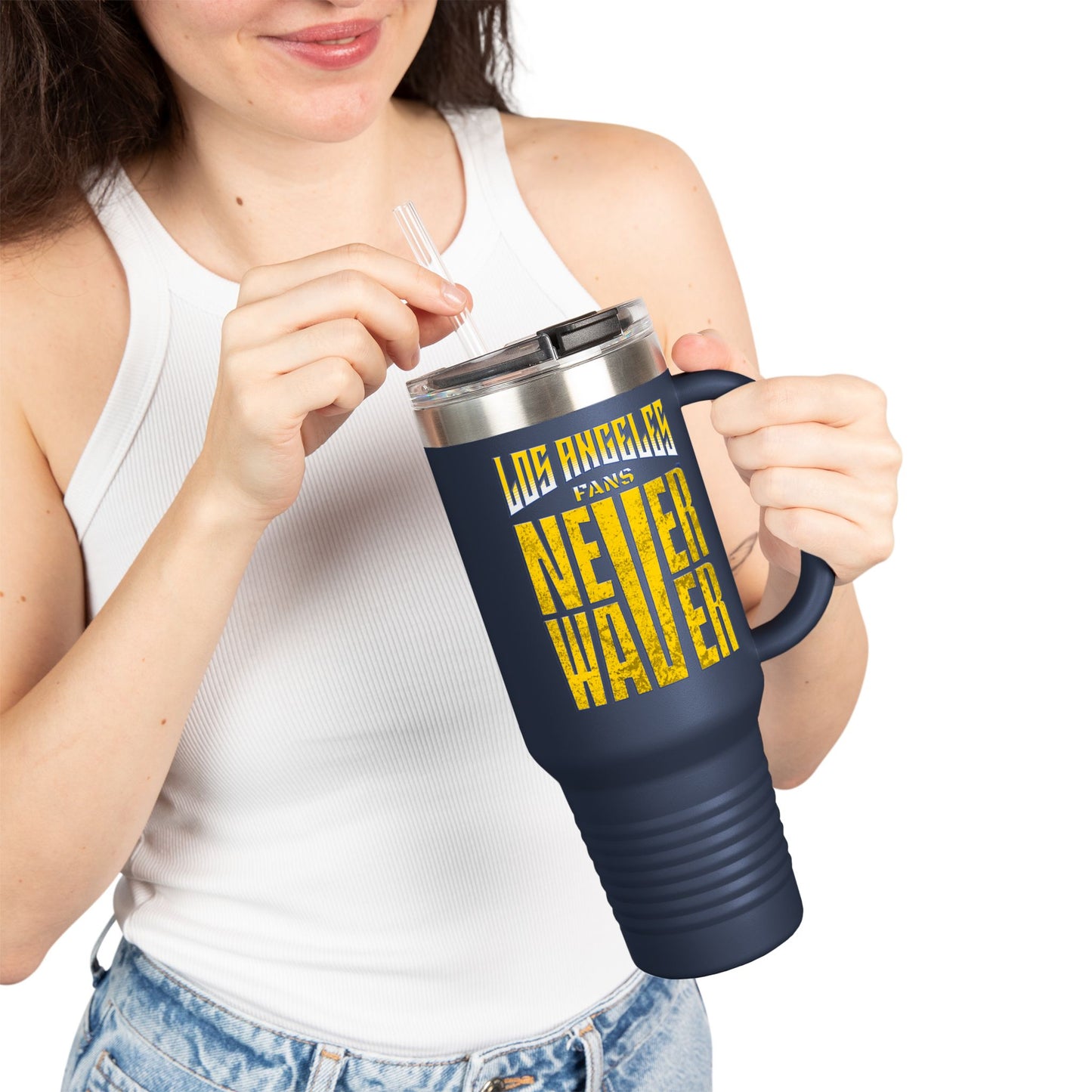 Los Angeles Fans Never Waver Insulated Travel Mug, 40oz