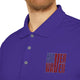 Never Waver Embroidered adidas Unisex Performance Polo by Printify