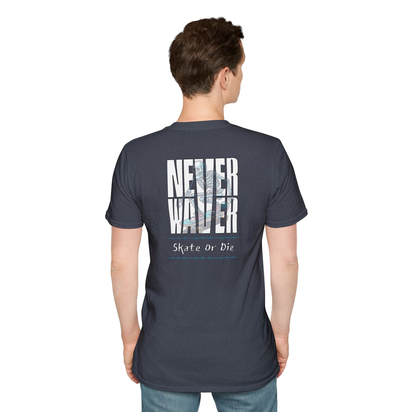Never Waver Skate or Die Unisex Softstyle T-Shirt