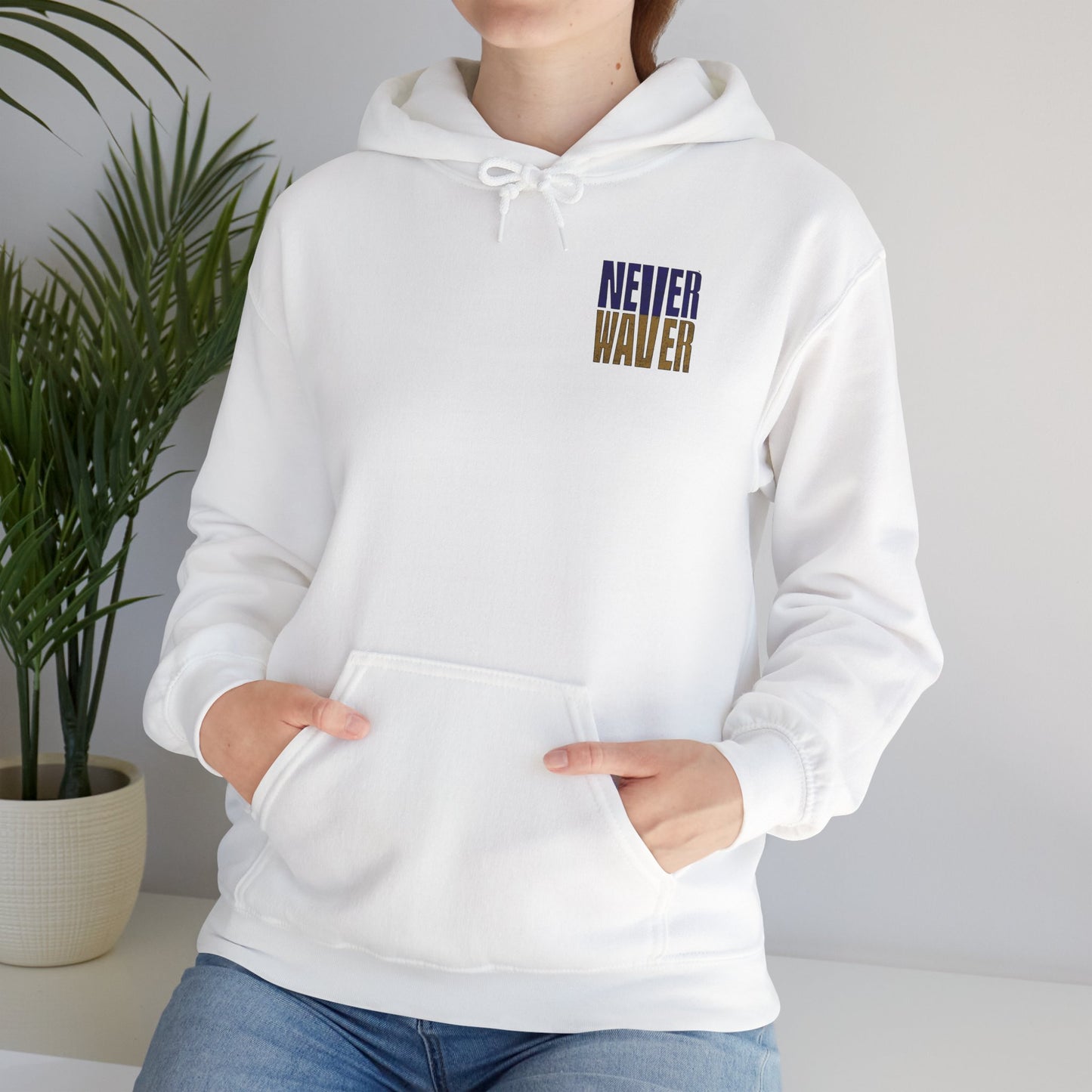Baltimore Fans Never Waver Unisex Heavy Blend™ Hoodie, Sweatshirt