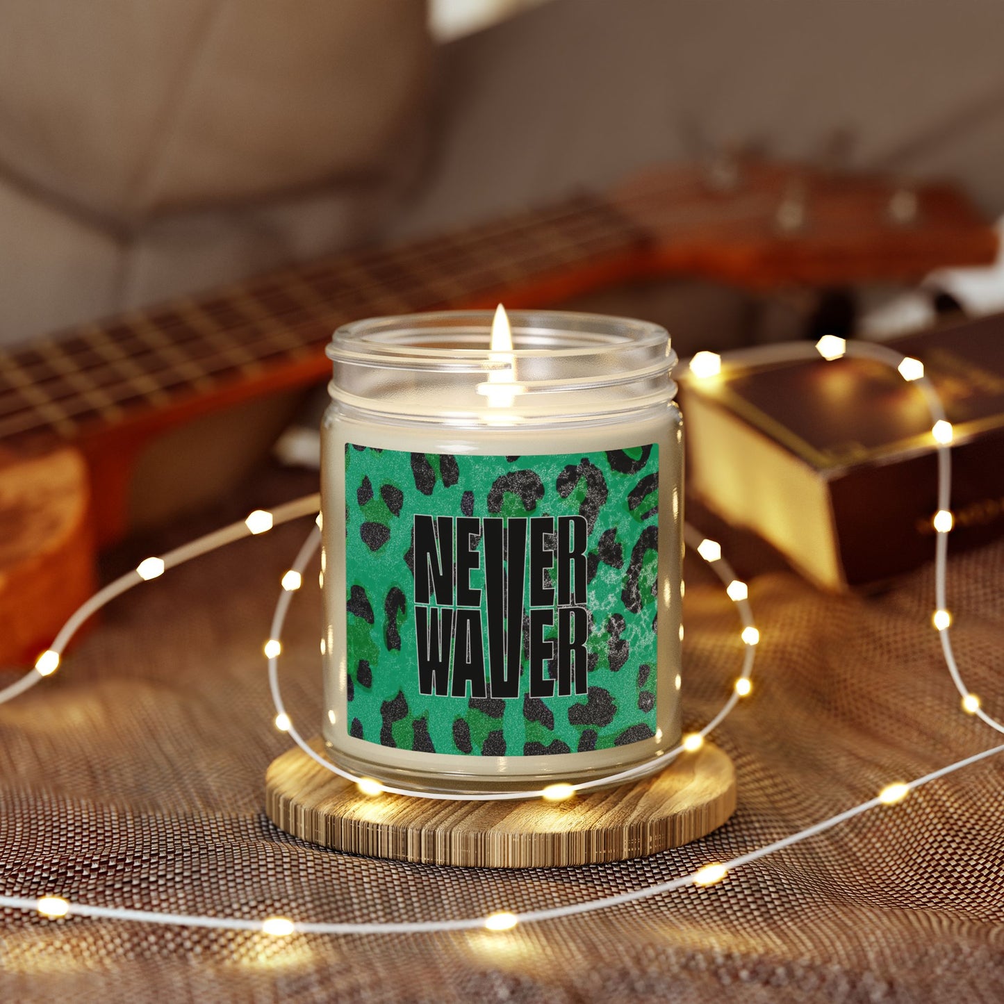 Never Waver Wild Vibes Scented Candles, Coconut Apricot Wax, Eco-Friendly Aromatherapy, Unique Home Decor, Gift for Her, Relaxation Gift