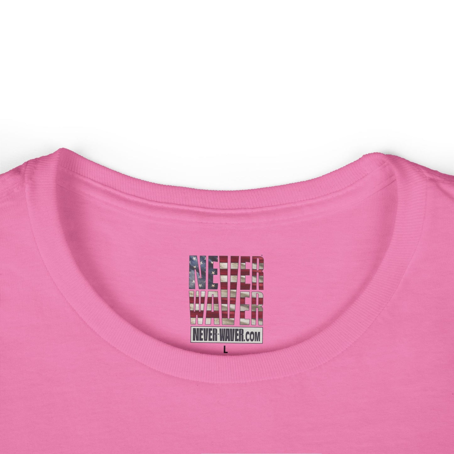 Never Waver Save Water Drink Champagne Women's Soft Style Tee