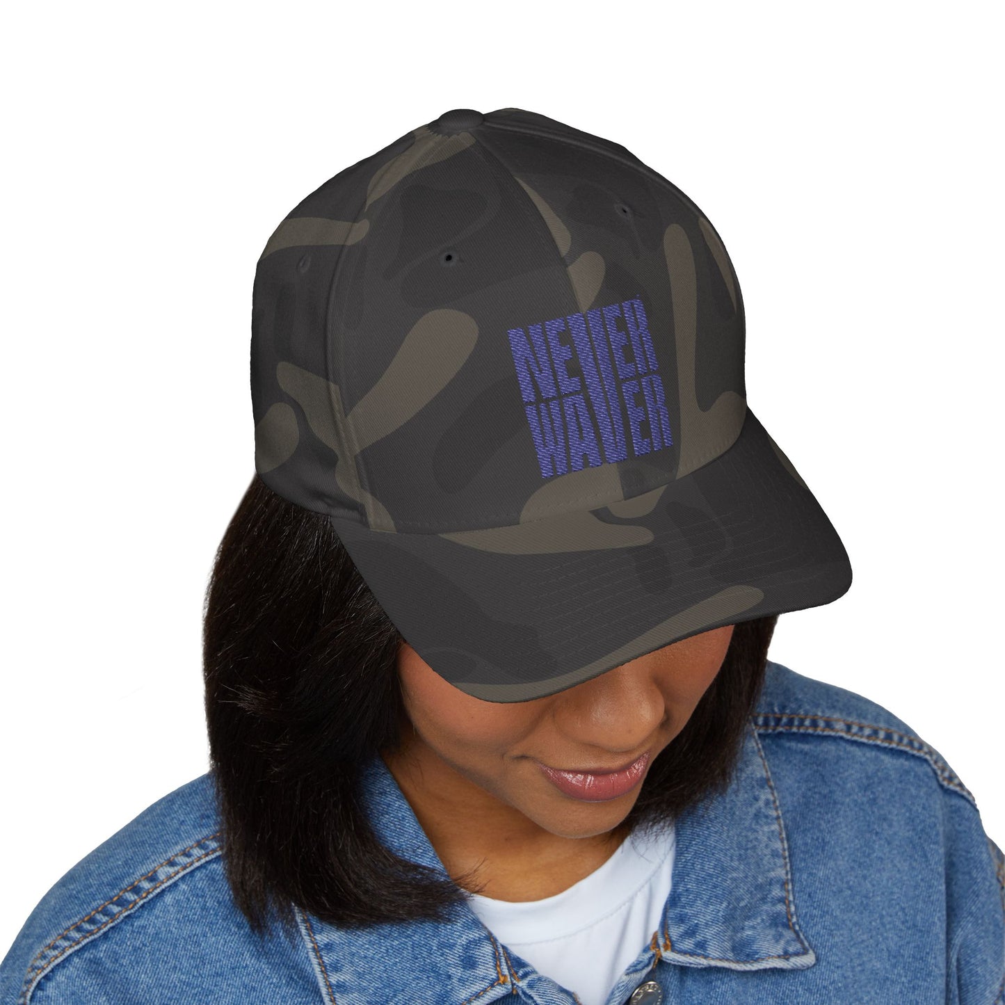 Never Waver Embroidered Cap - Motivational