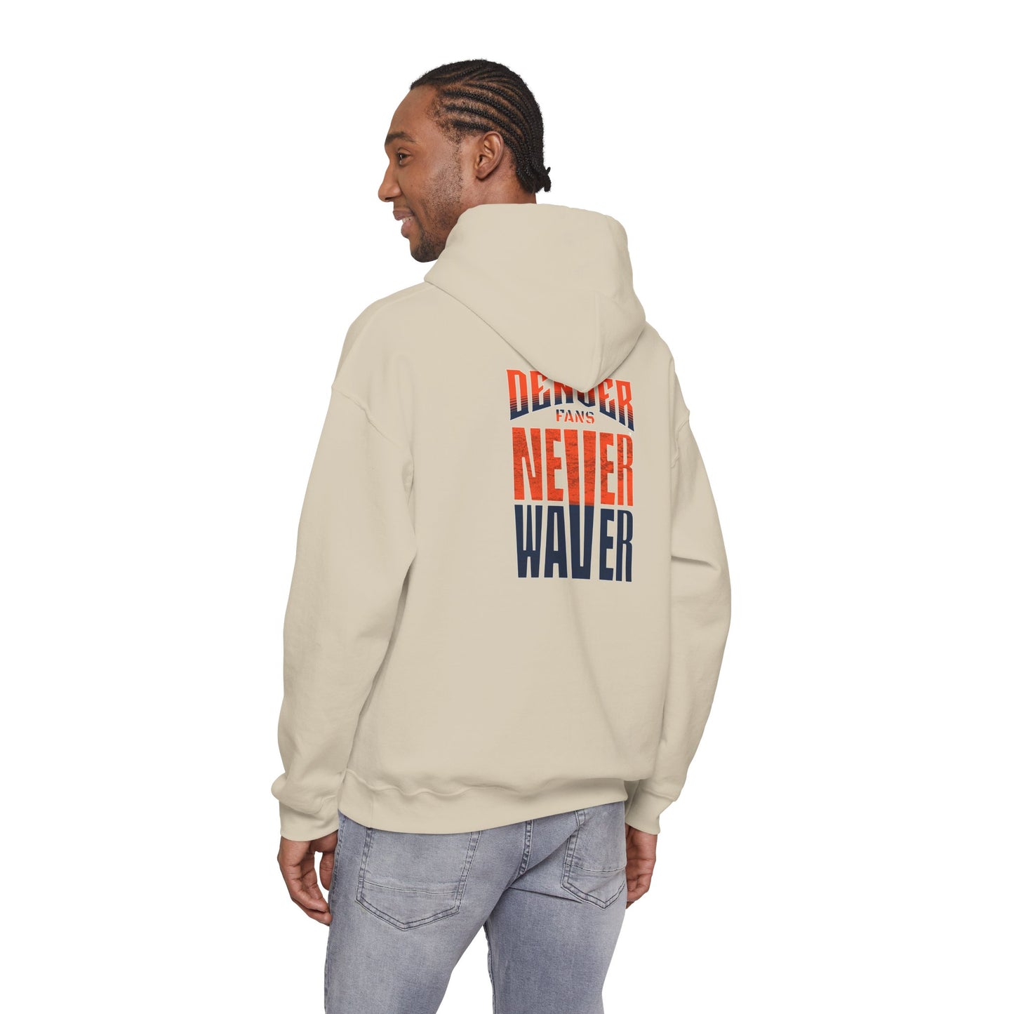 Denver Fans Never Waver Unisex Heavy Blend™ Hoodie grit Driven