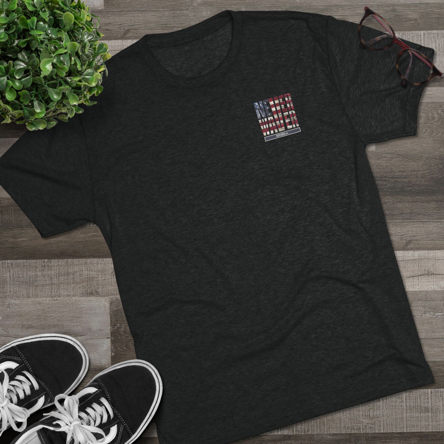 Respect Is Earned Never Waver It's Not Given Unisex Tri-Blend Crew Tee