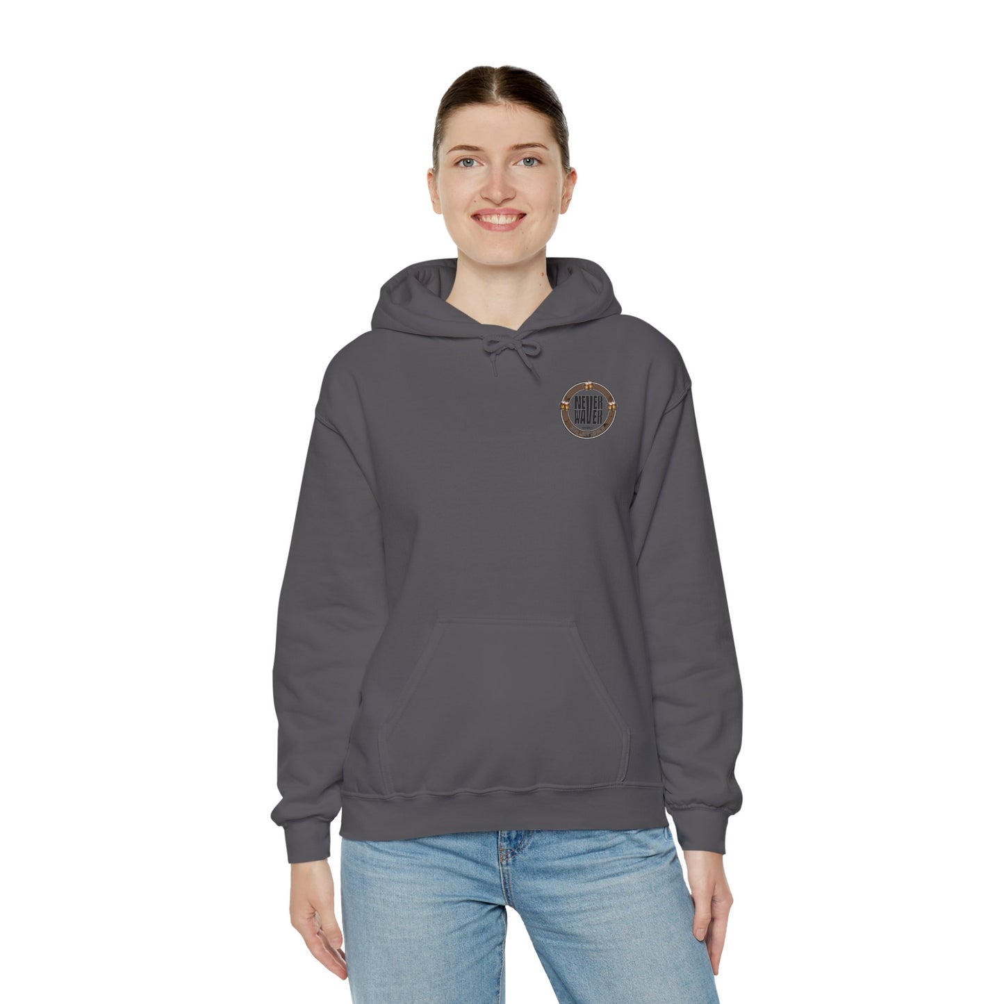Never Waver Beer Made Me Do It  Unisex Heavy Blend™ Hooded Sweatshirt - Cozy Comfort for Everyday Adventures