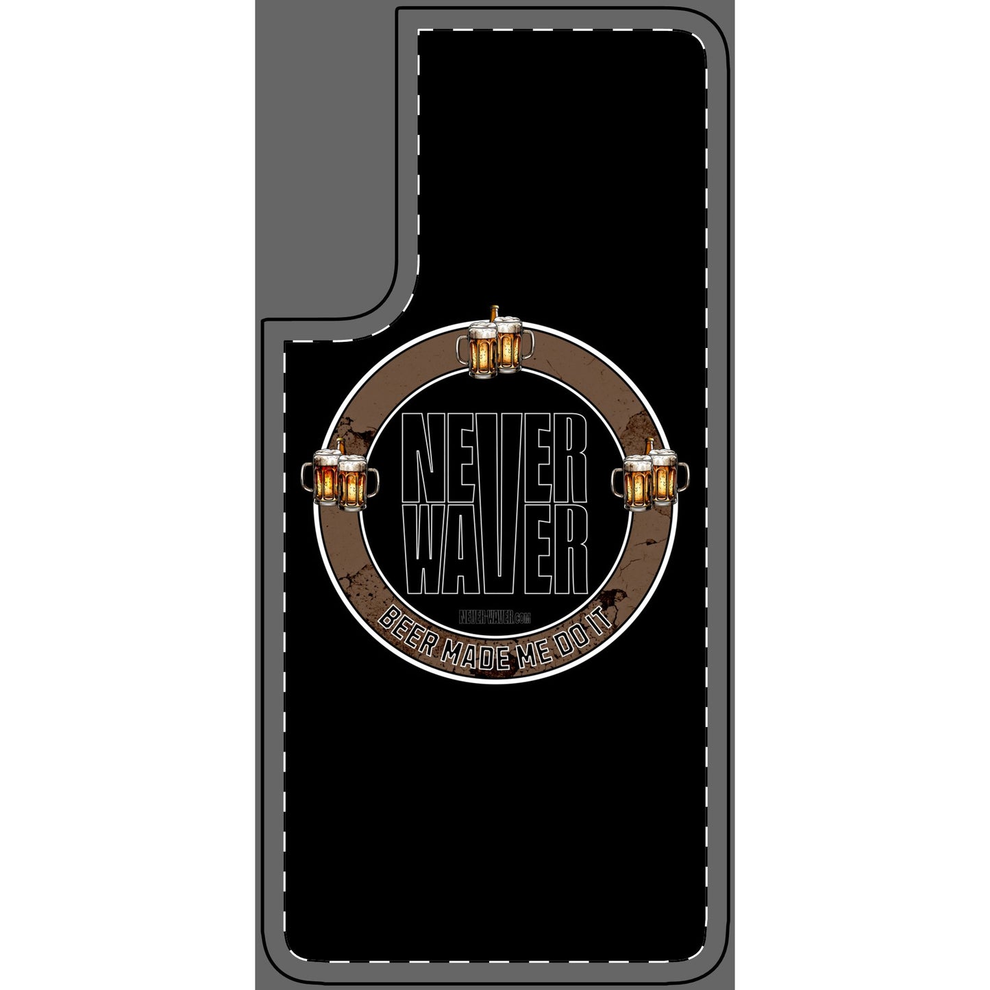 Never Waver Beer Made Me Do It Phone Skin - Beer Lover's Accessory